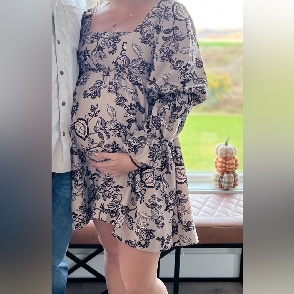 Floral Print Maternity Dress